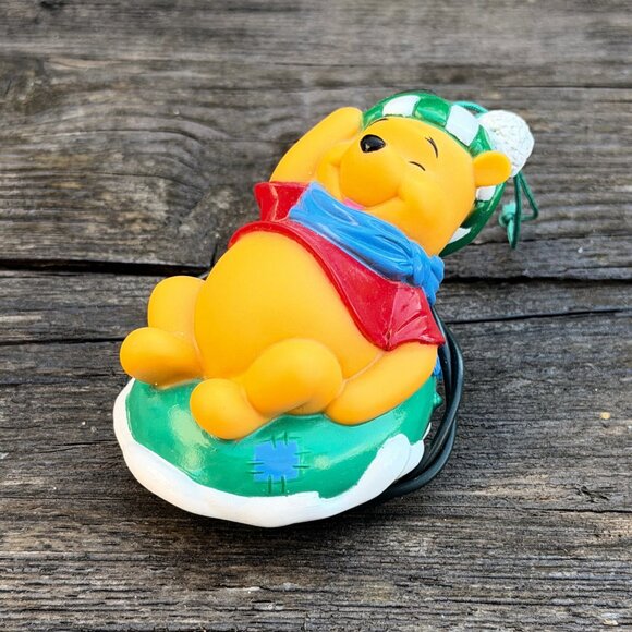 Vintage Lot Of 5 Winnie The Pooh Christmas Ornaments Hallmark and Disney Light - Picture 13 of 15